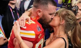 泰勒·斯威夫特和特拉维斯·凯尔斯在超级碗后的派对上看起来很可爱