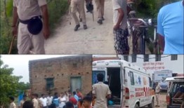 在比哈尔邦的萨兰，被抛弃的情人杀死了女孩的三个家人