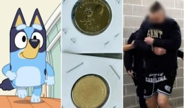一名男子被控盗窃价值60万美元的Bluey硬币