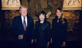 日本前首相遗孀安倍会见特朗普