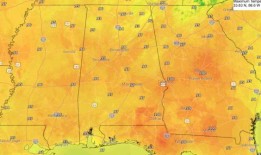 阿拉巴马州今天气温将达到三位数