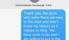 纽约消防局局长劳拉·卡瓦纳在给纽约总检察长利蒂夏·詹姆斯的短信中斥责消防员：“我不能修理他们”