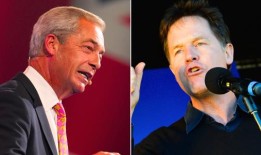 “最好滚出去！”奈杰尔·法拉奇猛烈抨击“灾难”欧盟，抨击“伟大的亲欧派”克莱格