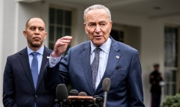 民主党领袖查克·舒默和哈基姆·杰弗里斯支持哈里斯竞选总统