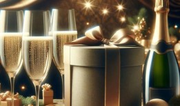 快乐闪闪发光：节日香槟玻璃杯和圣诞礼品套装